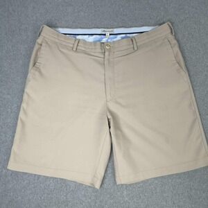 Peter‎ Millar Men's Size 38 Crown Sport Khaki Golf Performance Shorts LOGO